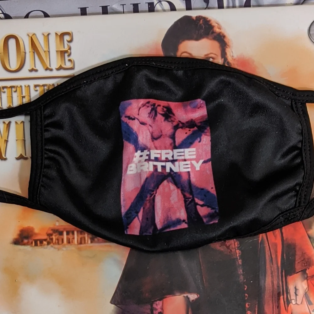 Set Lot Bundle Of 3 Free Britney Spears Portrait Face Masks #FreeBritney